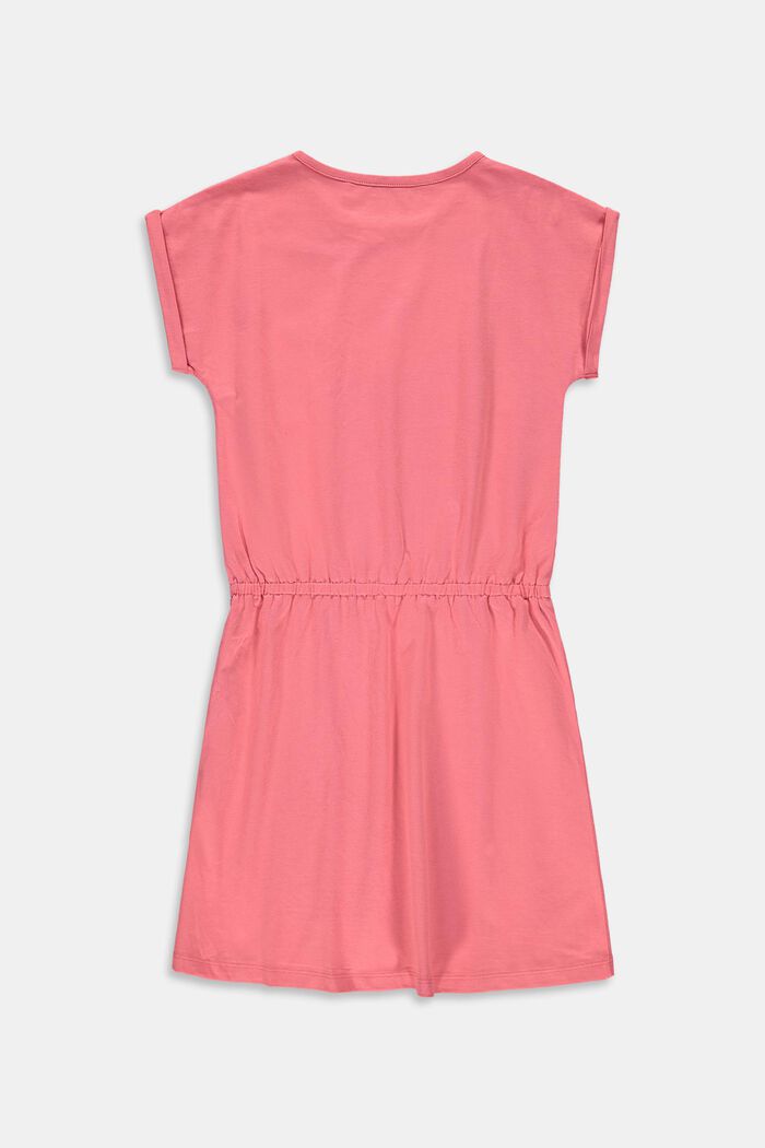 Jersey dress in stretch cotton, CORAL, detail image number 1
