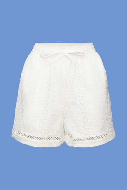 Embroidered shorts, LENZING™ ECOVERO™