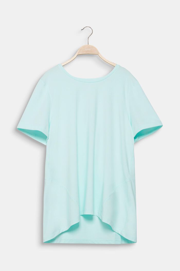 Curvy melange E-DRY top, TURQUOISE, detail image number 0