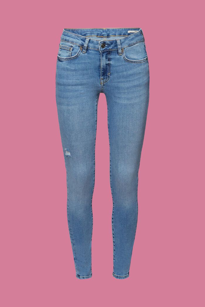 Skinny jeans, BLUE MEDIUM WASHED, detail image number 7