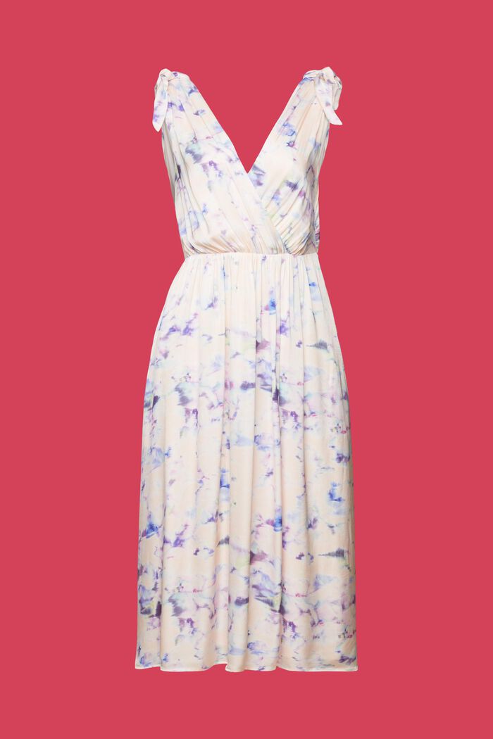 Patterned midi dress, LENZING™ ECOVERO™, PASTEL PINK, detail image number 6