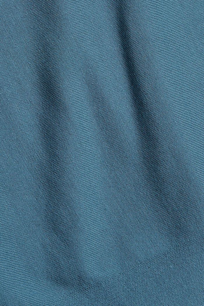 Batwing jumper, LENZING™ ECOVERO™, PETROL BLUE, detail image number 4