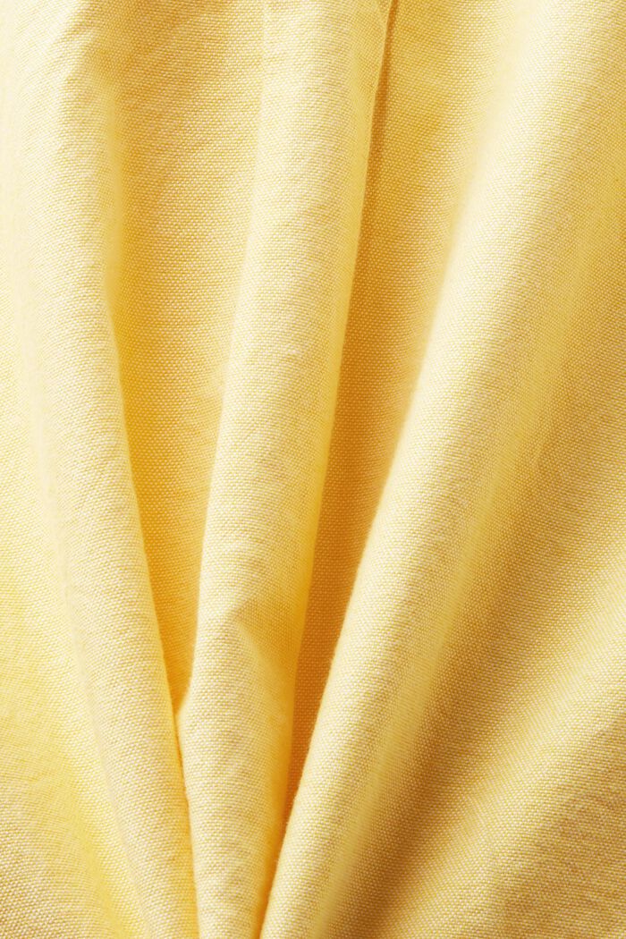 Cotton Poplin Shirt, YELLOW, detail image number 6