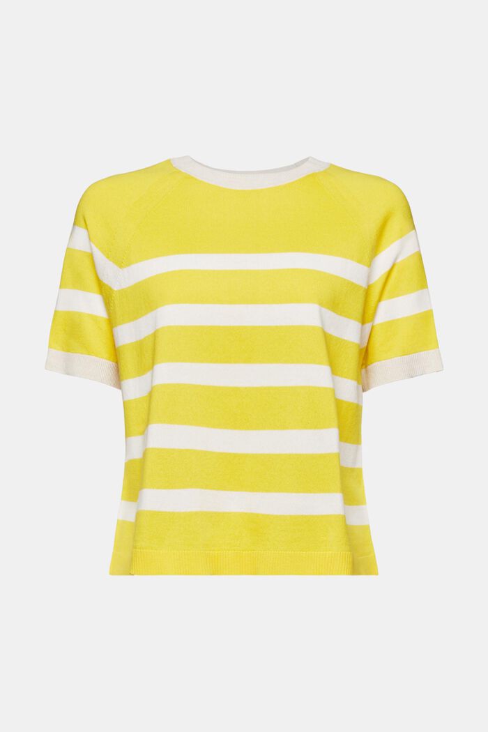 Striped Cotton Top, YELLOW, detail image number 5