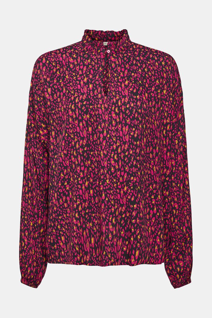 Patterned blouse, PINK FUCHSIA, detail image number 2