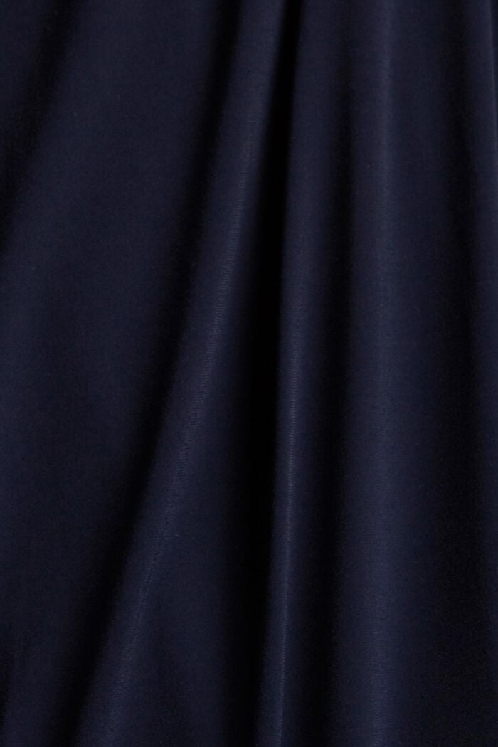 Made of recycled material: maxi dress with a tie-around belt, NAVY, detail image number 4