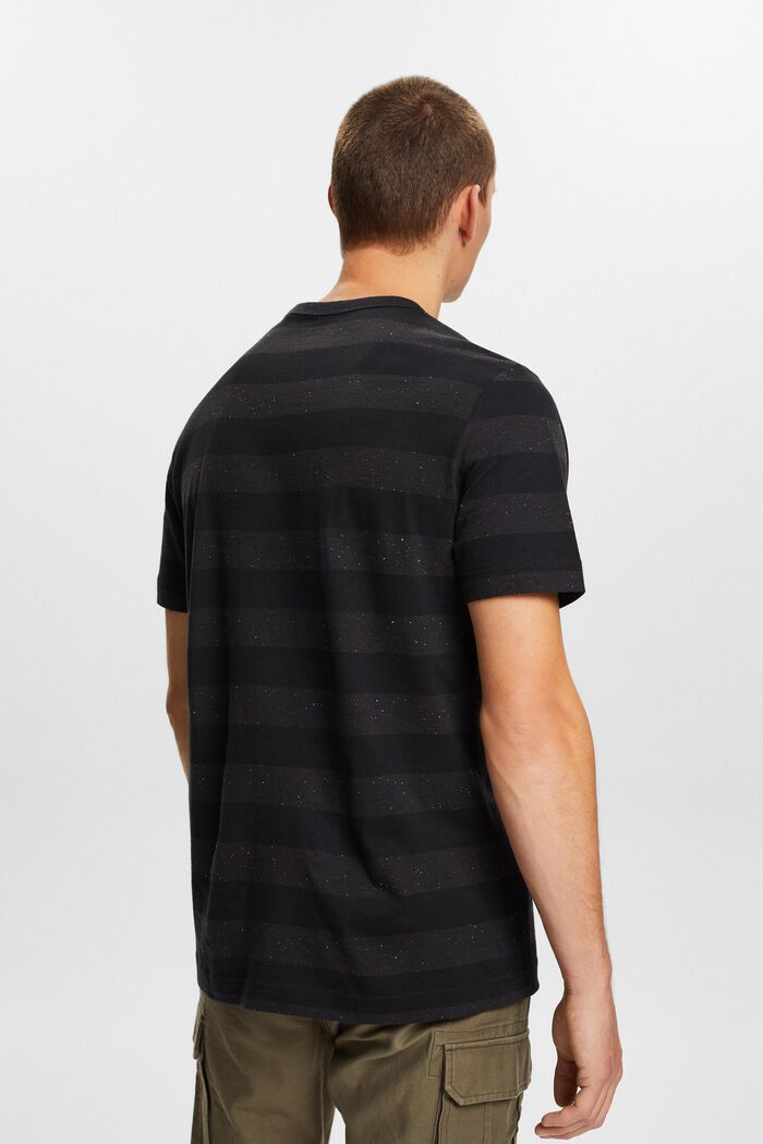 Striped Nep Yarn T-Shirt, ANTHRACITE, detail image number 3