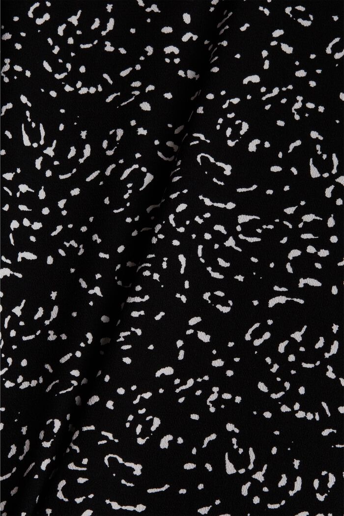 CURVY printed dress made of LENZING™ ECOVERO™, BLACK, detail image number 1