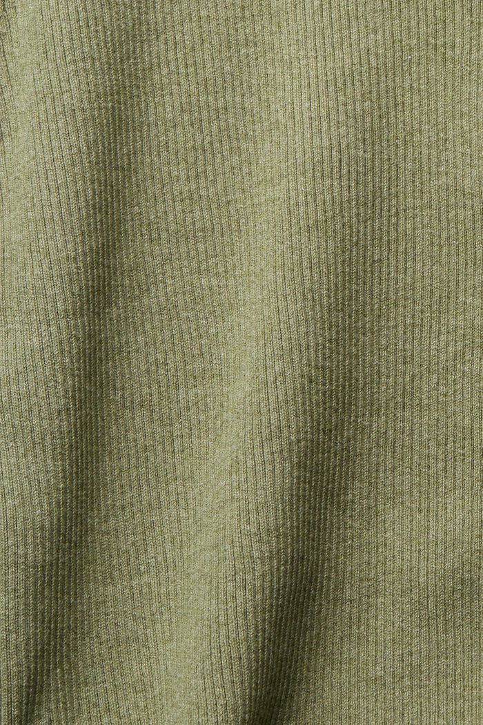 Ribbed cardigan, LIGHT KHAKI, detail image number 5