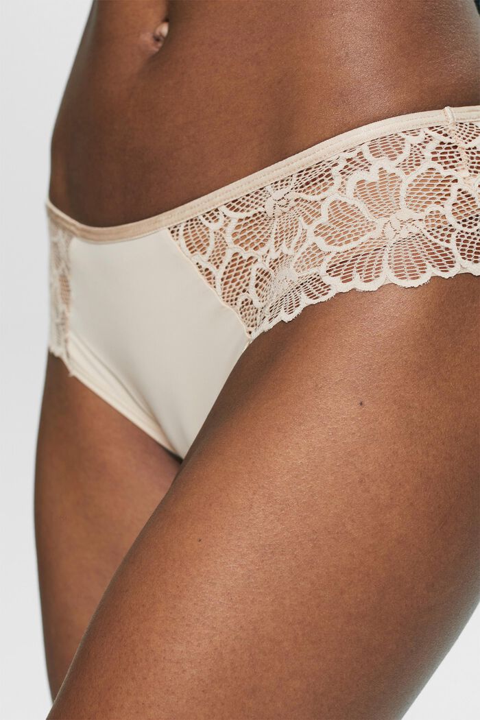 Brazilian Hipster Lace Shorts, SAND, detail image number 2