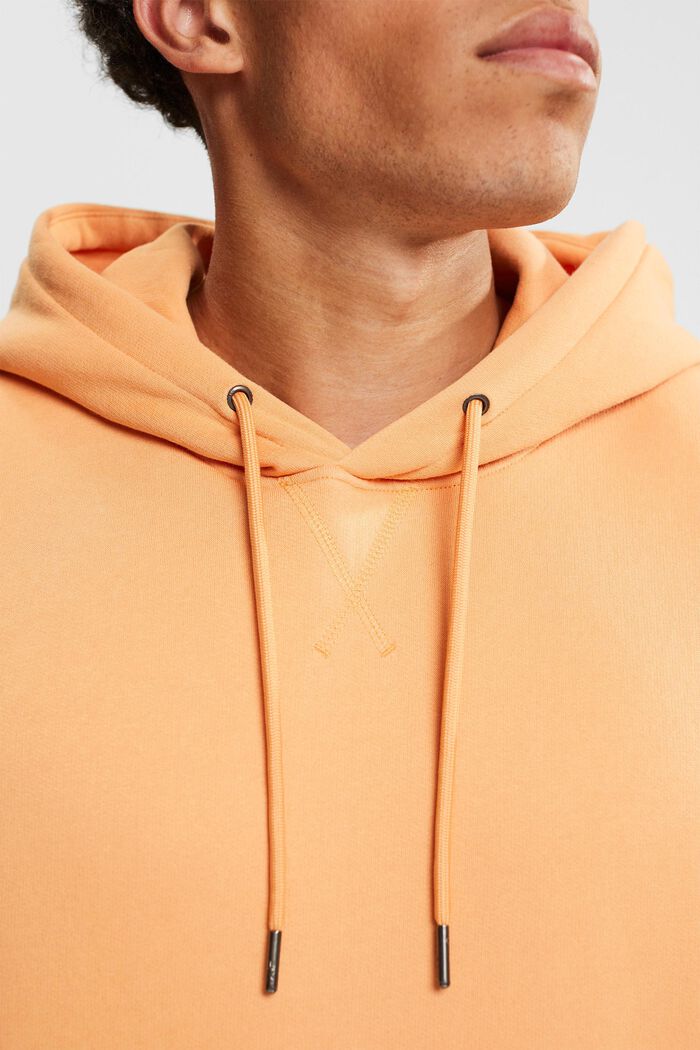 Hooded sweatshirt made of recycled material, PEACH, detail image number 0