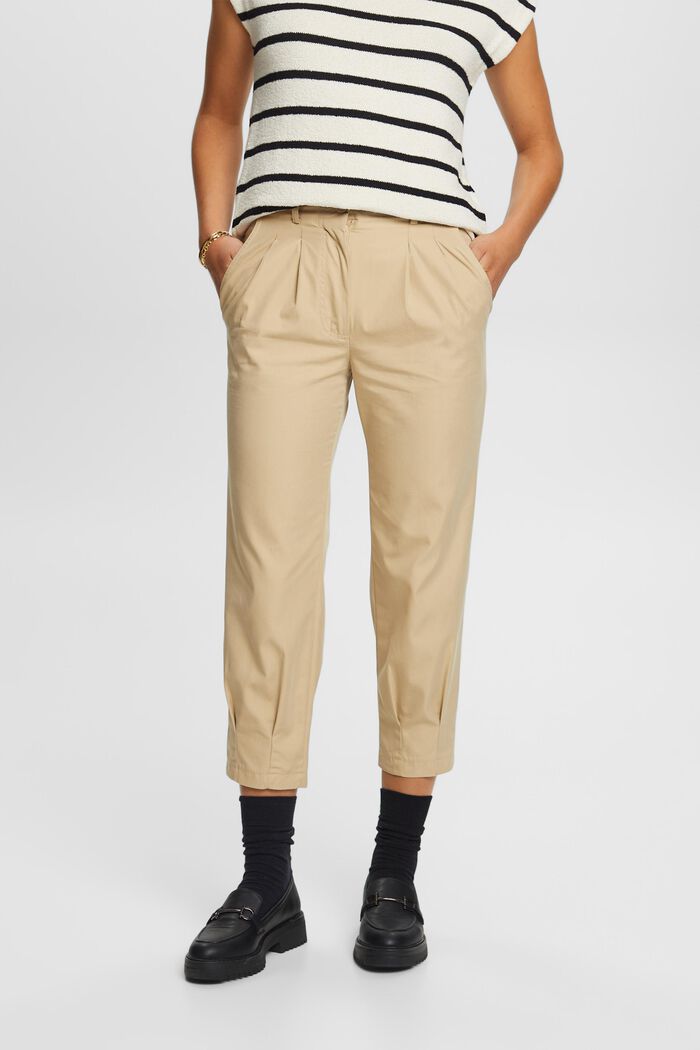 Cropped chino trousers, SAND, detail image number 0