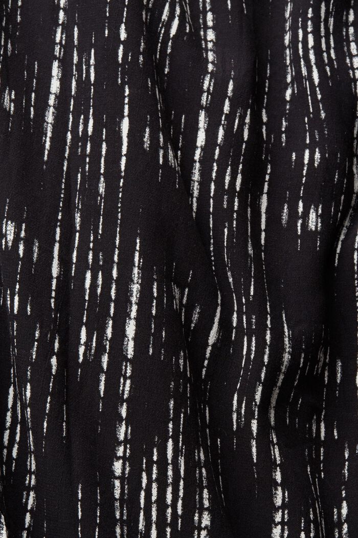 Patterned shirt dress, BLACK, detail image number 4