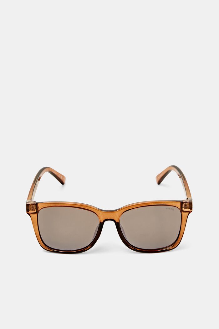 Angular sunglasses, BROWN, detail image number 0