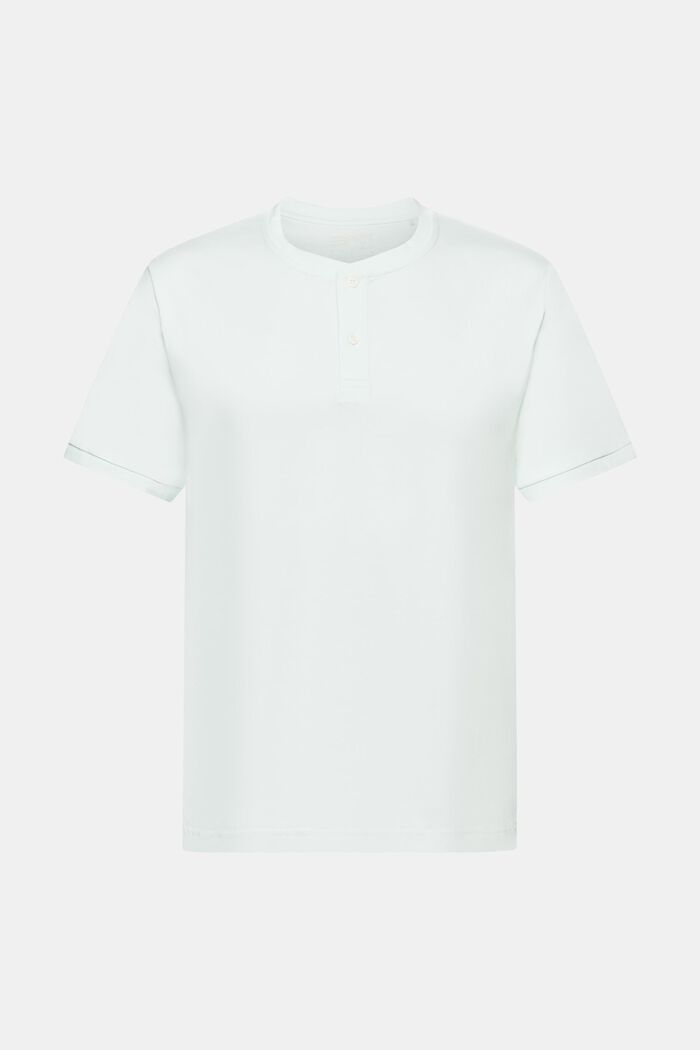 Jersey Henley T-Shirt, LIGHT AQUA GREEN, detail image number 5