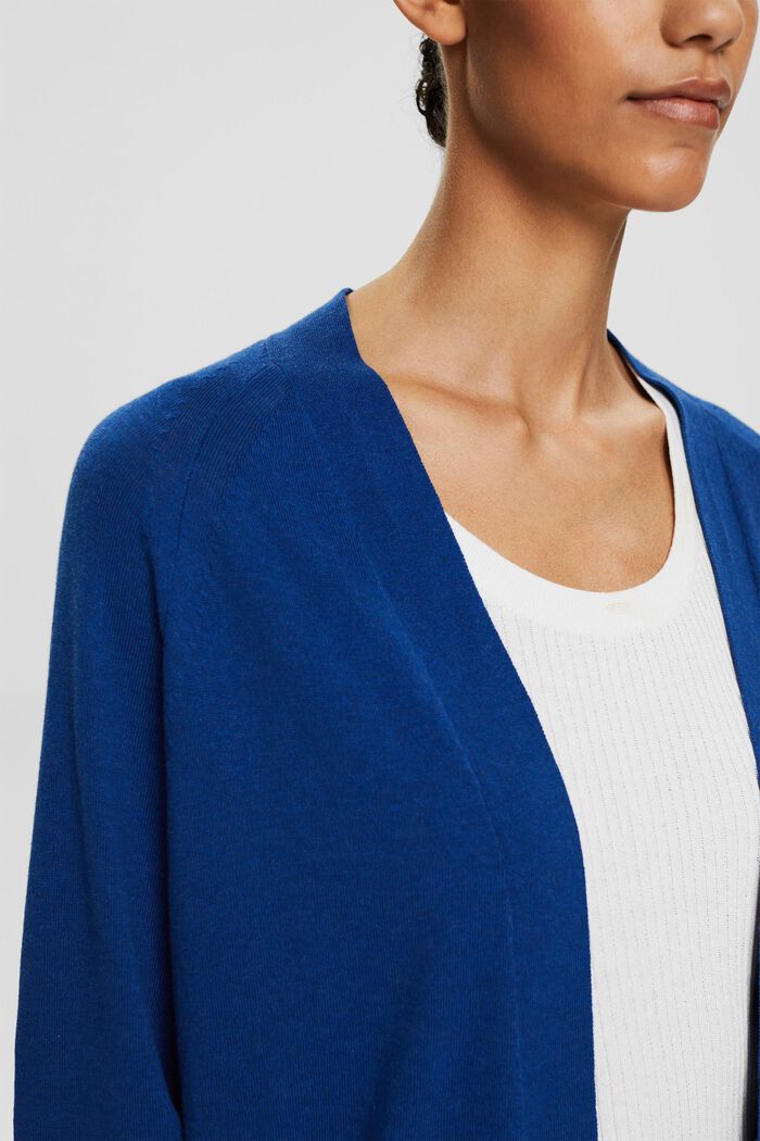 Open cardigan , BRIGHT BLUE, detail image number 2
