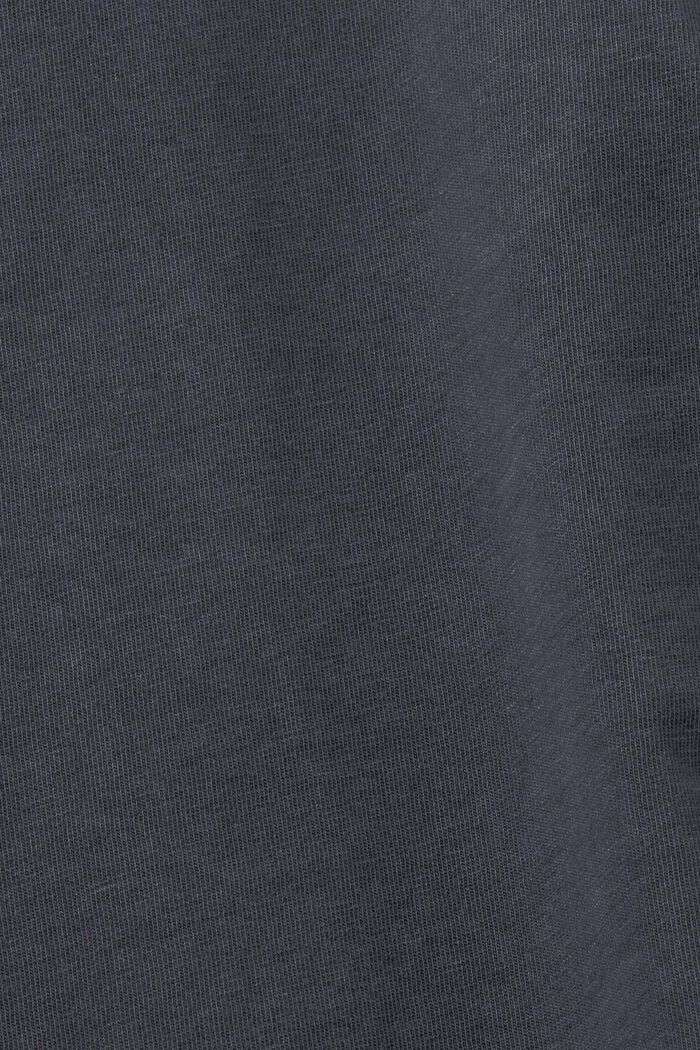 Boxy Cotton T-Shirt, BLACK, detail image number 6