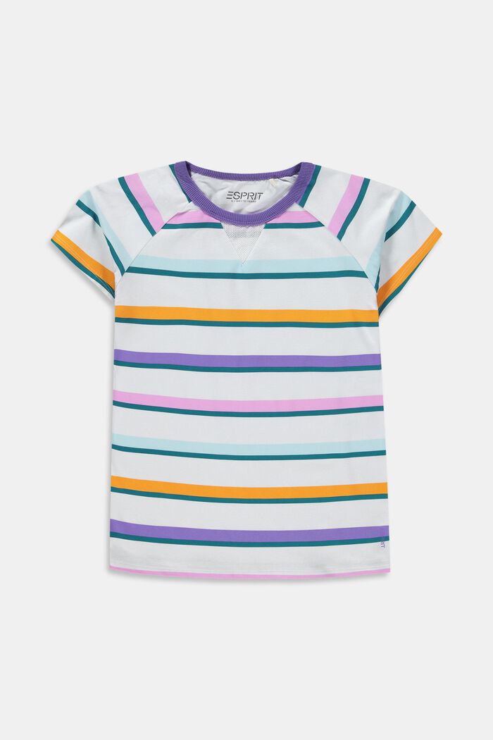 Striped T-Shirt, WHITE, detail image number 0