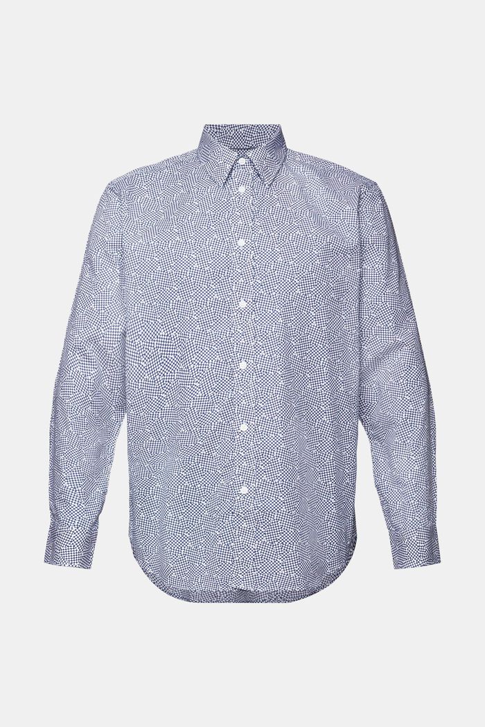 Patterned shirt, 100% cotton, WHITE, detail image number 5