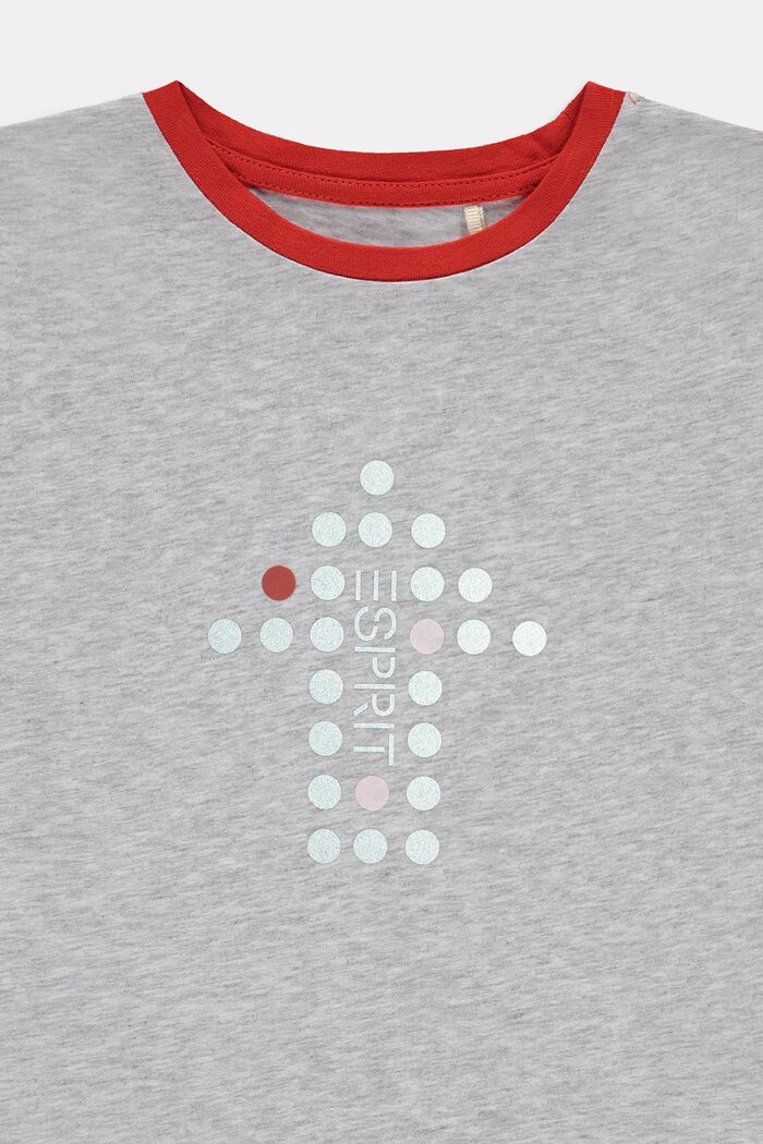 T-shirt with a reflective print, DUSTY NUDE, detail image number 2