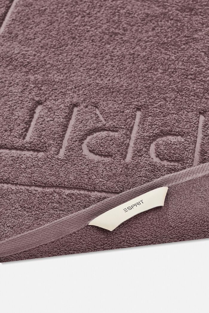 Terrycloth bath mat made of 100% cotton, DUSTY MAUVE, detail image number 1