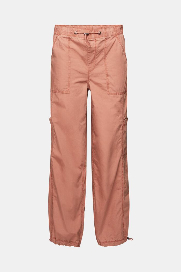 Pull-on cargo trousers, 100% cotton, TERRACOTTA, detail image number 7