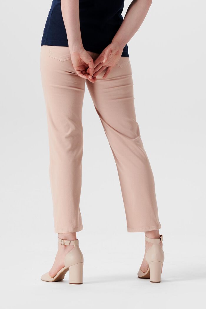 Straight leg trousers with over-the-bump waistband, BLUSH, detail image number 1