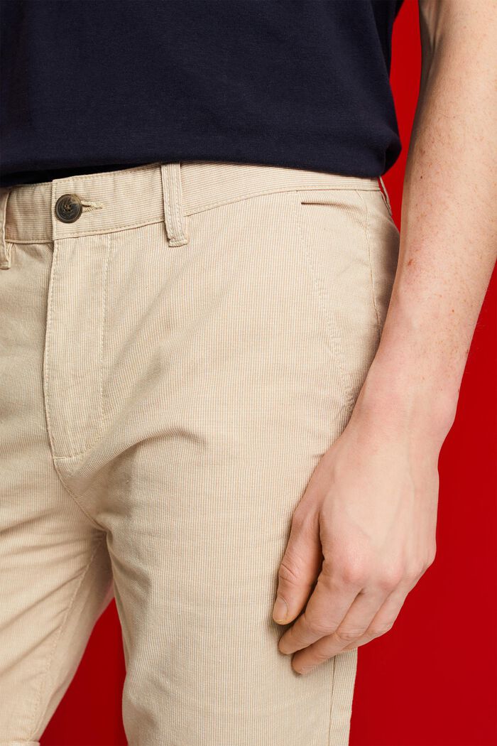 Two-tone chino shorts, LIGHT BEIGE, detail image number 2