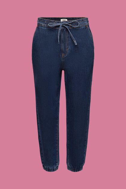 Jogger-style denim jeans