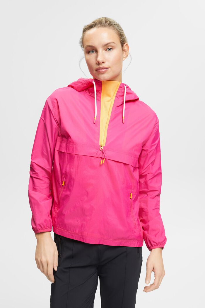 Windbreaker with a hood, PINK FUCHSIA, detail image number 0