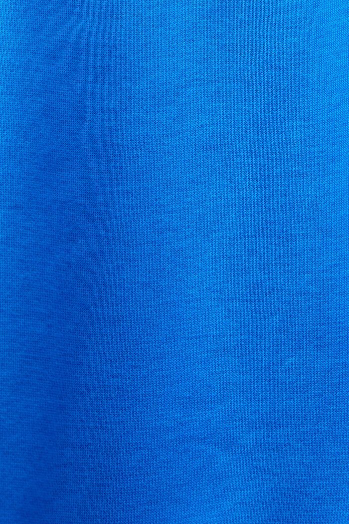 Sweatshirt hoodie with logo stitching, BRIGHT BLUE, detail image number 5