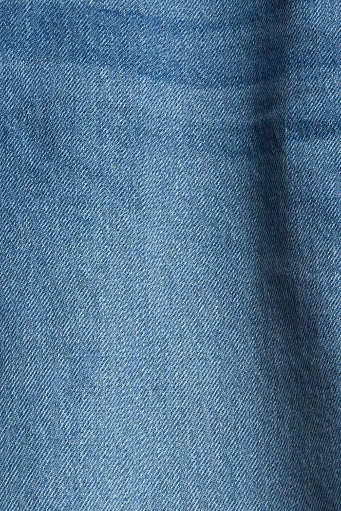 Denim shorts in cotton, BLUE BLEACHED, detail image number 1