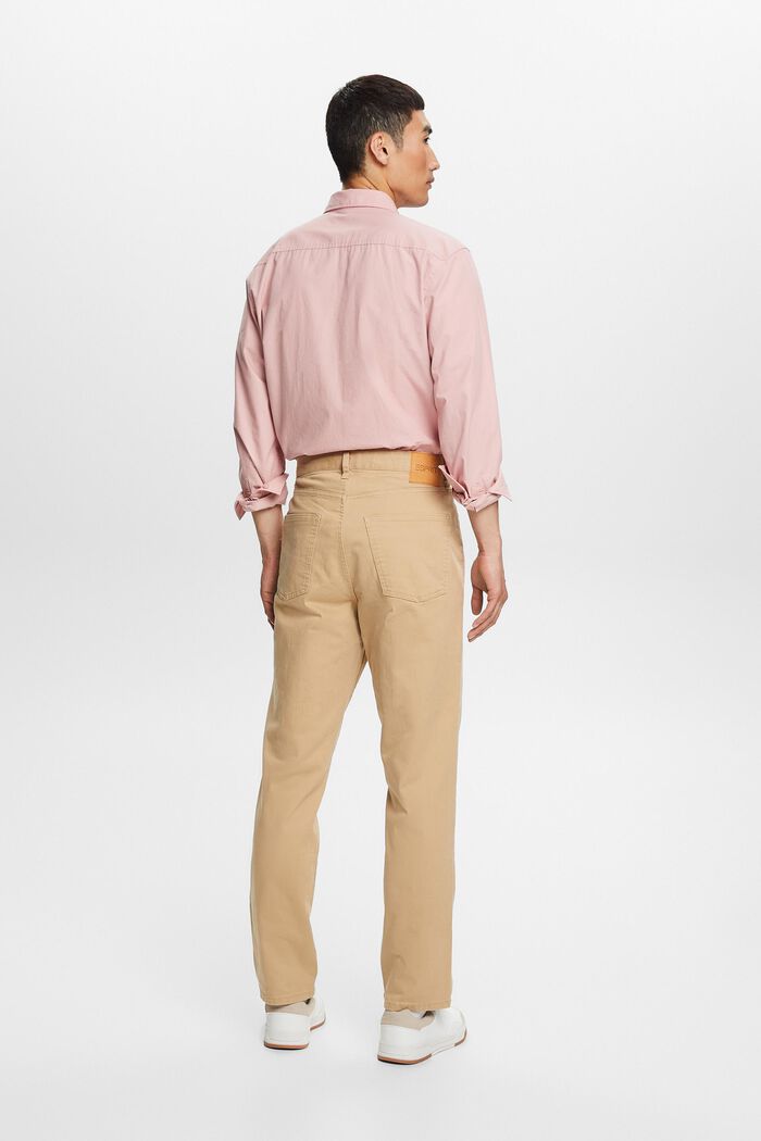 Classic Straight Pants, BEIGE, detail image number 3