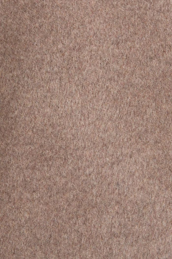 Recycled: wool blend coat with cashmere, TAUPE, detail image number 5