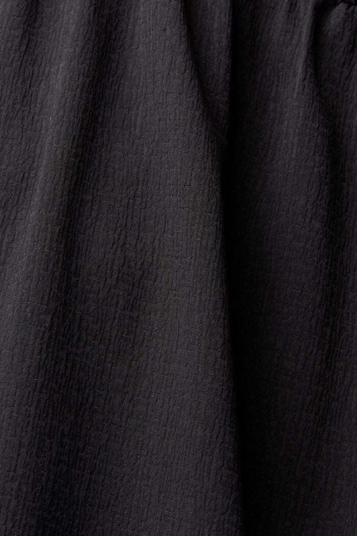 Flounced midi dress, LENZING™ ECOVERO™, BLACK, detail image number 5