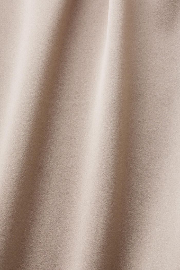 Silk Belted Midi Dress, LIGHT TAUPE, detail image number 5