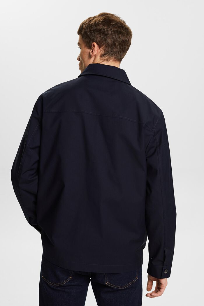 Twill Overshirt, NAVY, detail image number 3