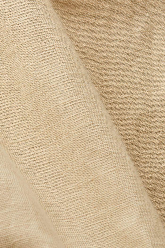 Knee-length dress, cotton-linen blend, SAND, detail image number 5