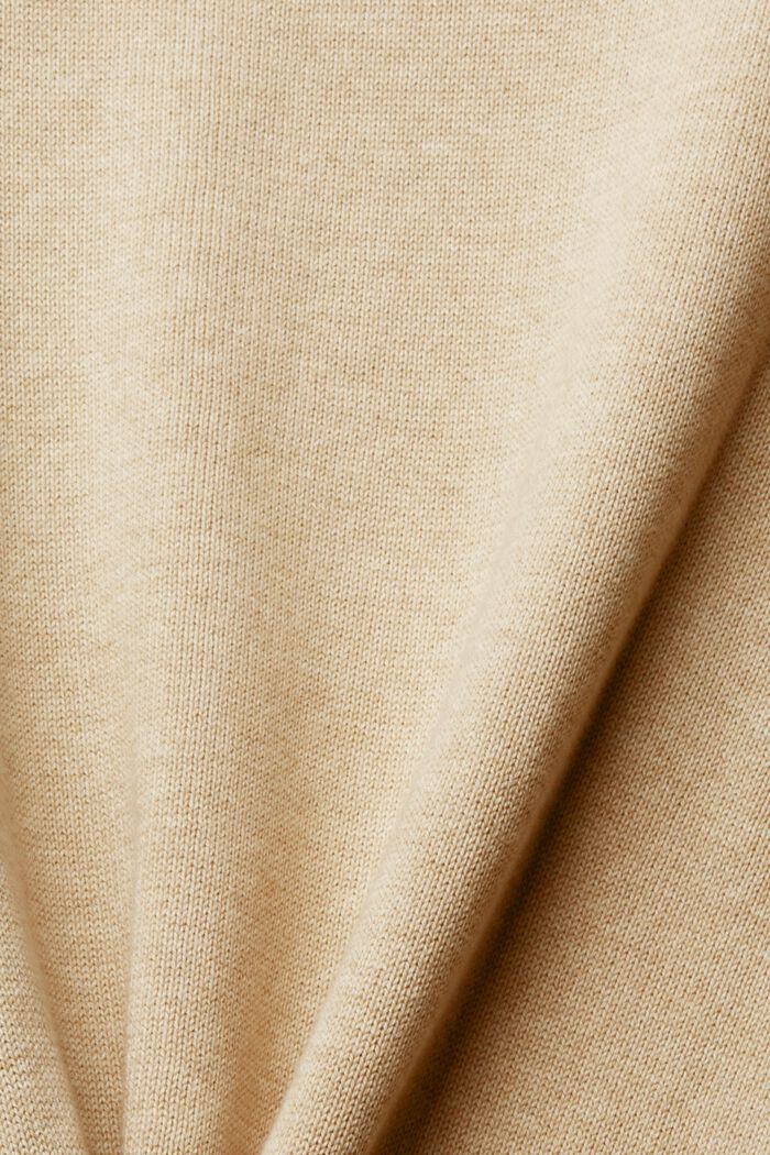 Knitted relaxed fit jumper, CREAM BEIGE, detail image number 1