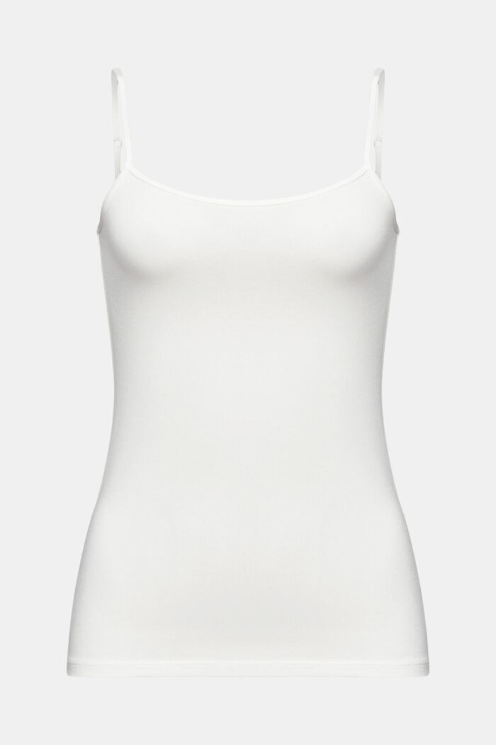 Stretch-Knit Camisole, OFF WHITE, detail image number 6