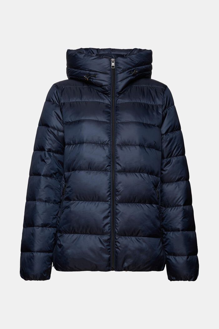 Hooded Puffer Jacket, NAVY, detail image number 6