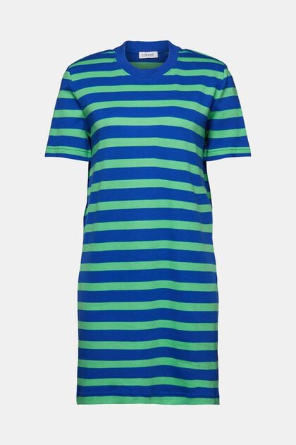 Striped Padded T-Shirt Dress