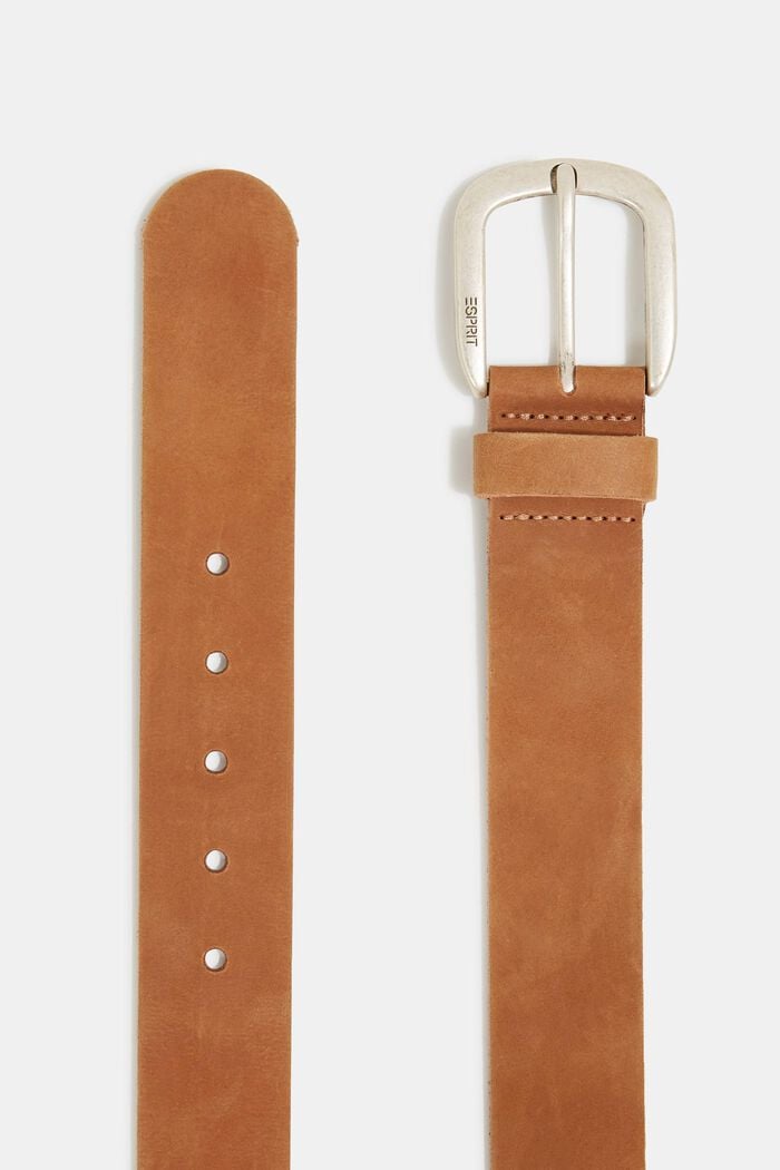 Leather belt, RUST BROWN, detail image number 1