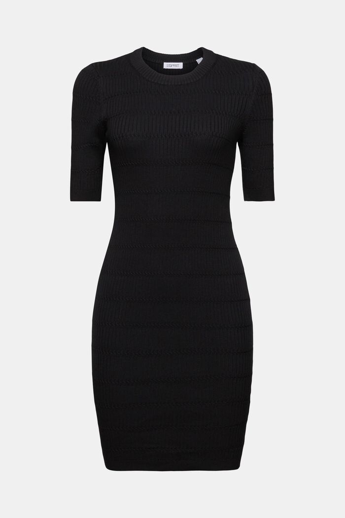 Structured Mini Dress, BLACK, detail image number 5