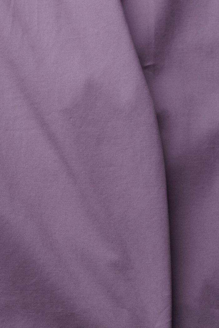 Short organic cotton trousers, DARK MAUVE, detail image number 1