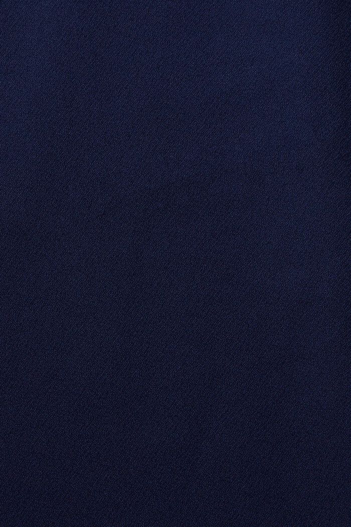 Stretch blouse with open edges, DARK BLUE, detail image number 4