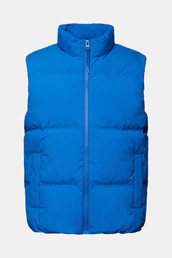 Quilted Puffer Vest, BRIGHT BLUE, detail image number 5
