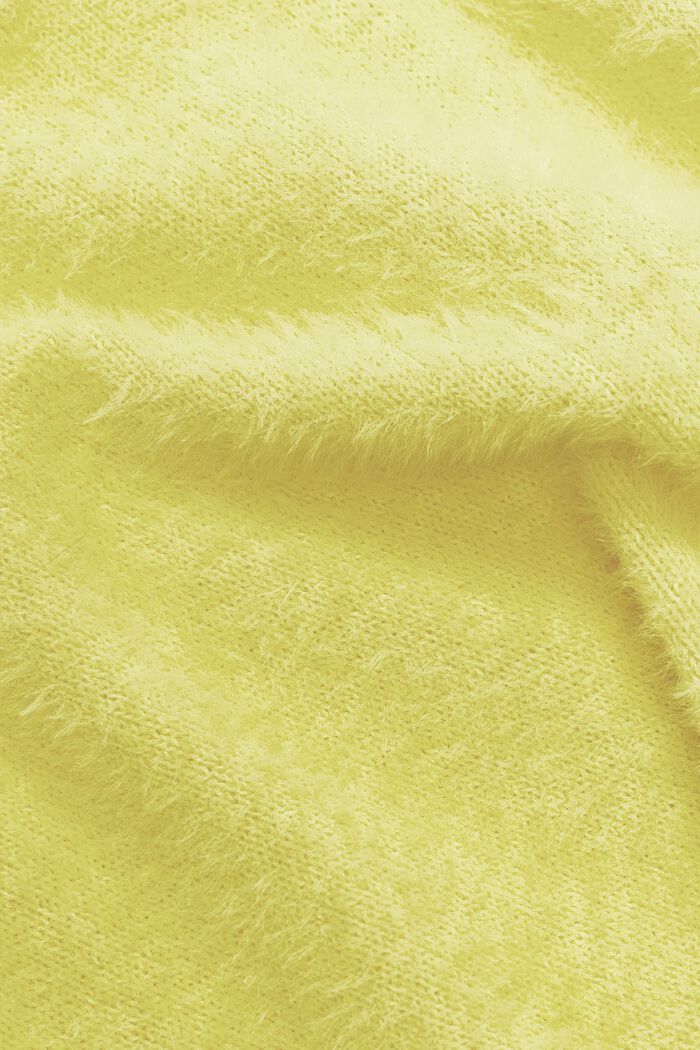 Wool Blend V-Neck Vest, PASTEL YELLOW, detail image number 5