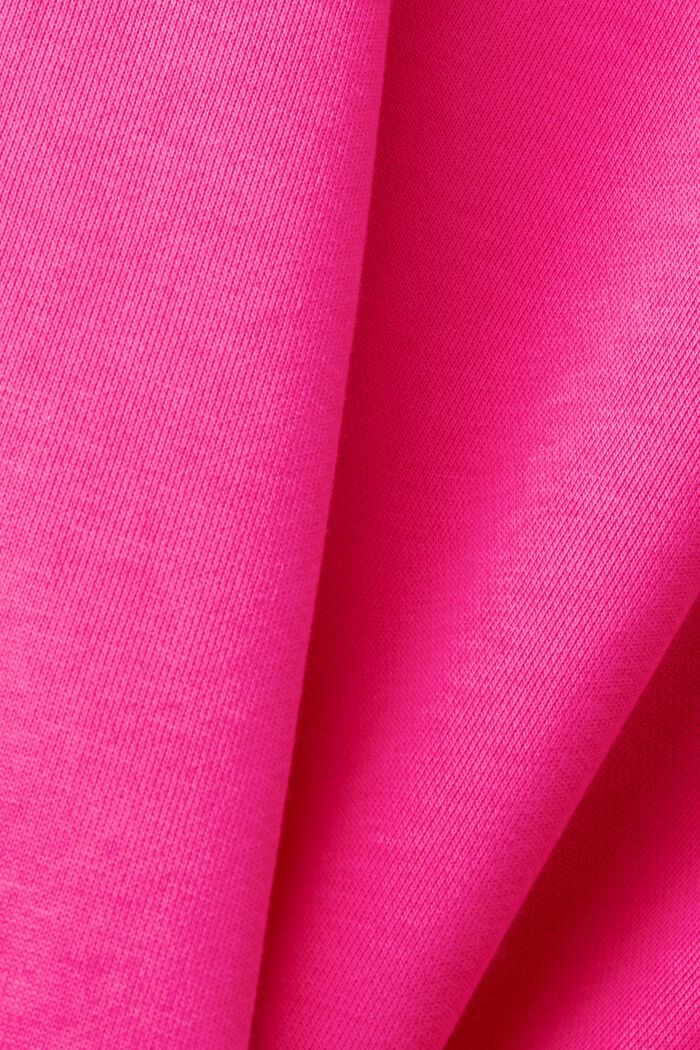 Cropped hoodie with dolphin logo, PINK FUCHSIA, detail image number 5