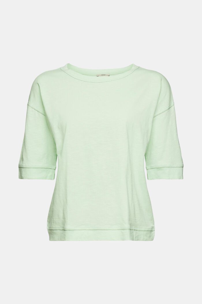 Oversized top with 3/4-length sleeves, PASTEL GREEN, overview